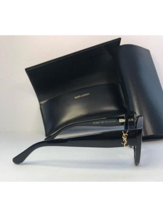 ? - New Authentic SAINT LAURENT SLM8/F Sunglasses Black main image 7